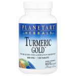Planetary Herbals, Turmeric Gold™, 120 таблеток