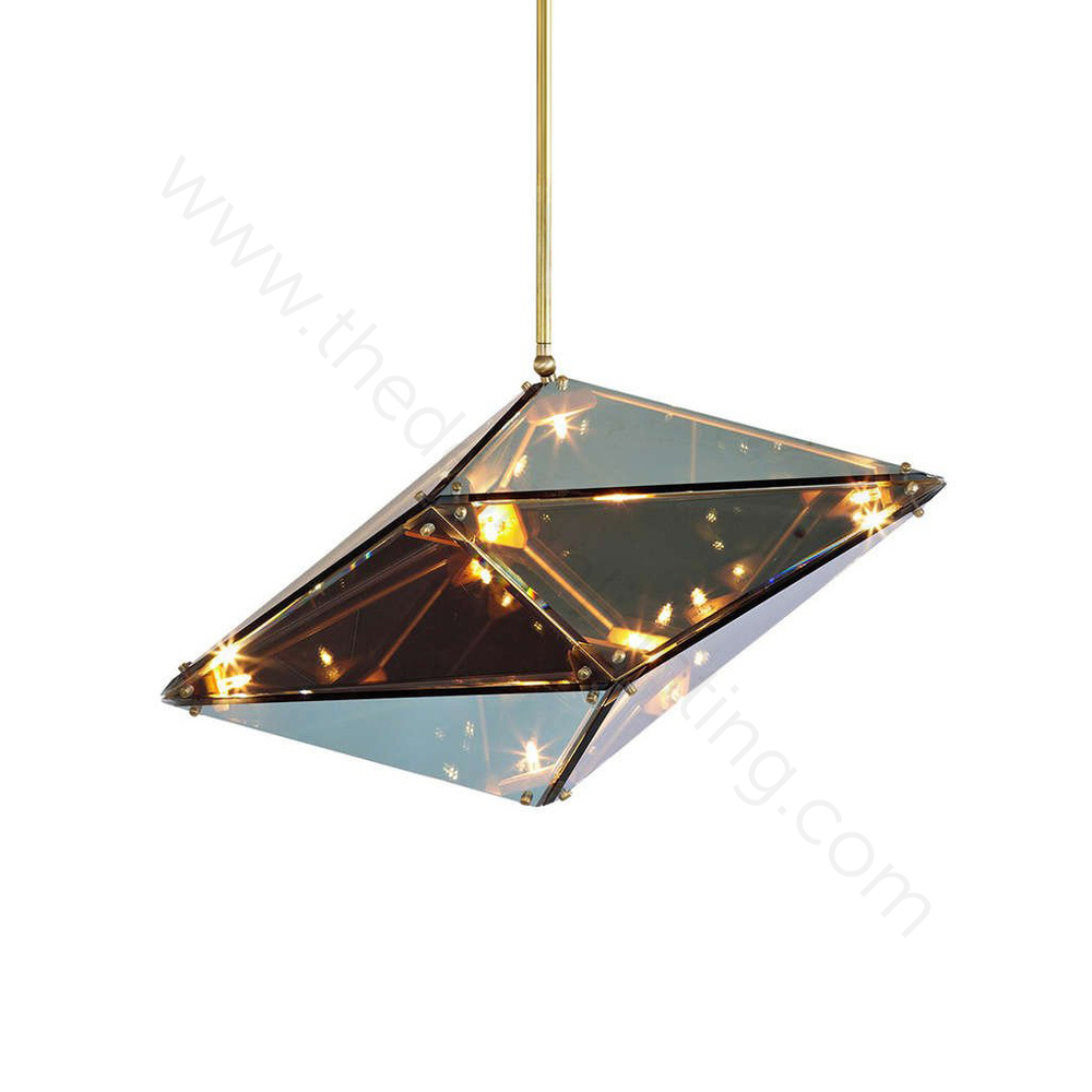 Pendant design lamp  Maxhedron Horizontal by Bec Brittain (Smoky)