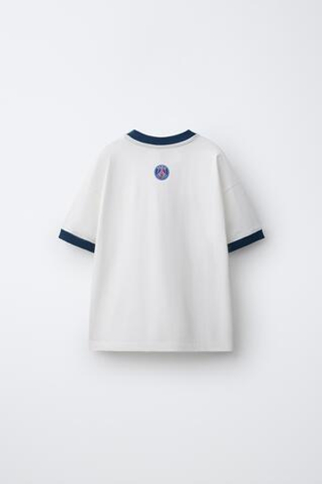 ZARA ФУТБОЛКА PSG ® T-SHIRT, БЕЛЫЙ