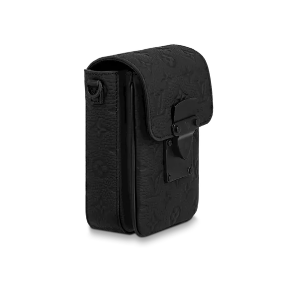 Бумажник Louis Vuitton S-lock Vertical черный