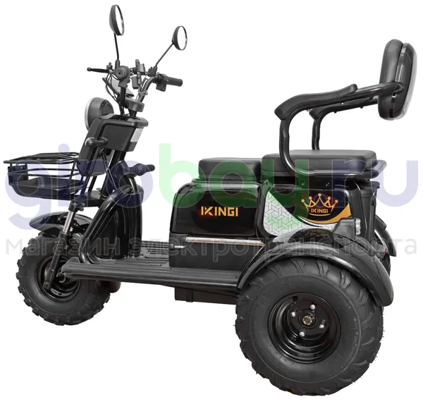 Электротрицикл IKINGI SIBTRIKE T3 Pro MAX 1000W (60V/30Ah) - Чёрный фото №10