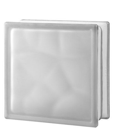 Стеклоблок бесцветный Нубио матовый Vitrablok 19,7x19,7x8