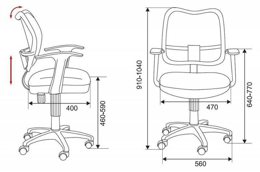 Кресло Ch-W797/OR/TW-96-1