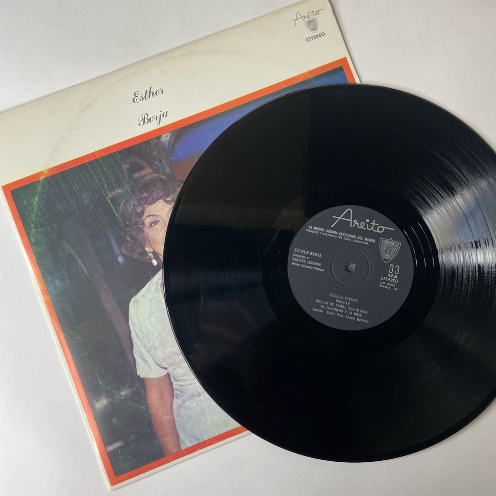 Винтажная виниловая пластинка LP Esther Borja Эстер Боржа (Куба 1977)