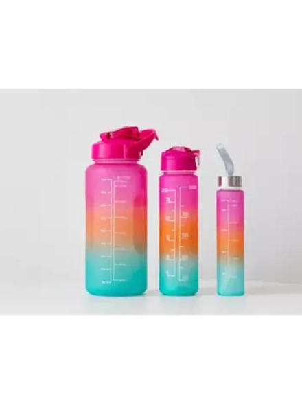 Бутылка для воды спортивная набор 3 шт