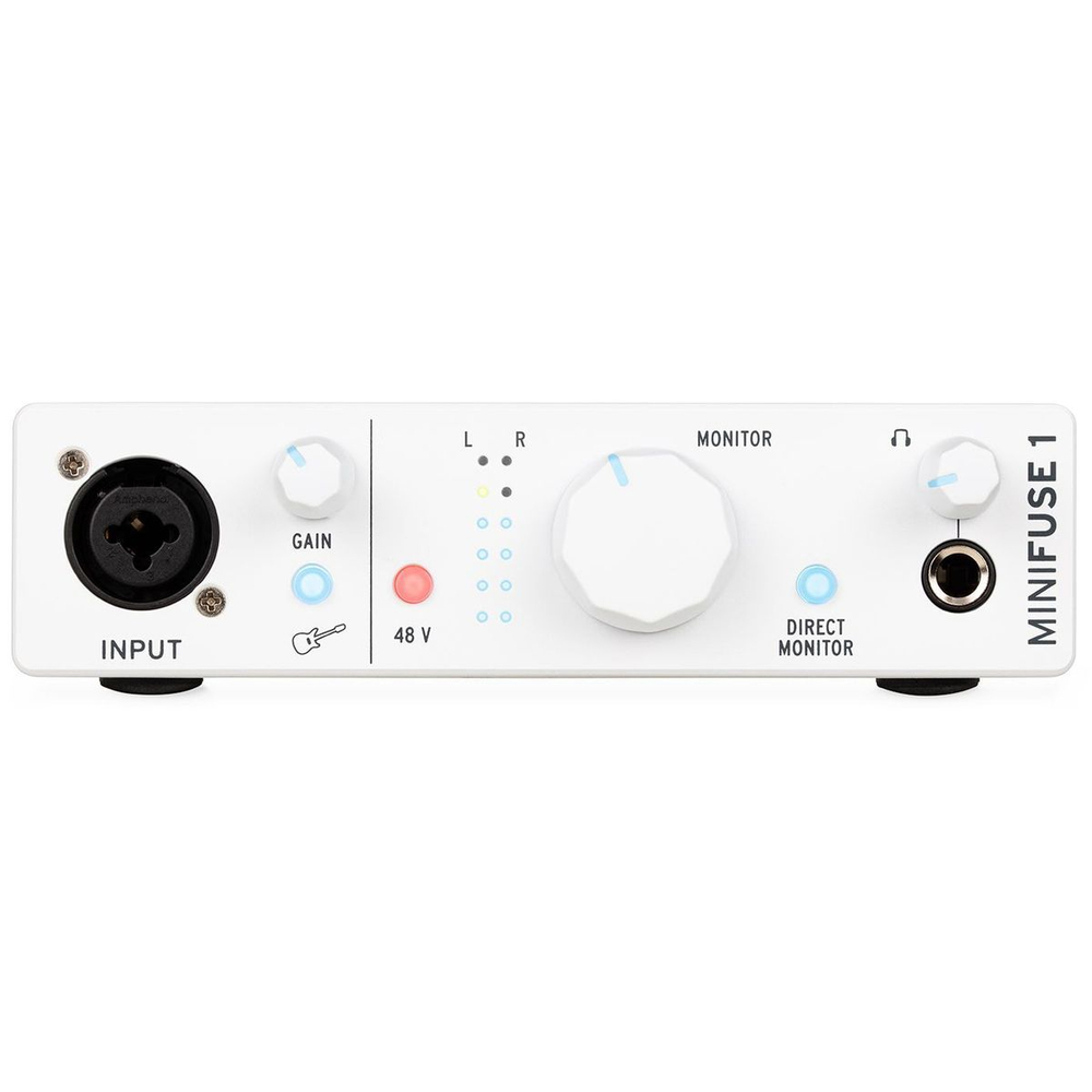Arturia MiniFuse 1 White USB-аудиоинтерфейс, 1 вход, 24бит/192кГц, белый
