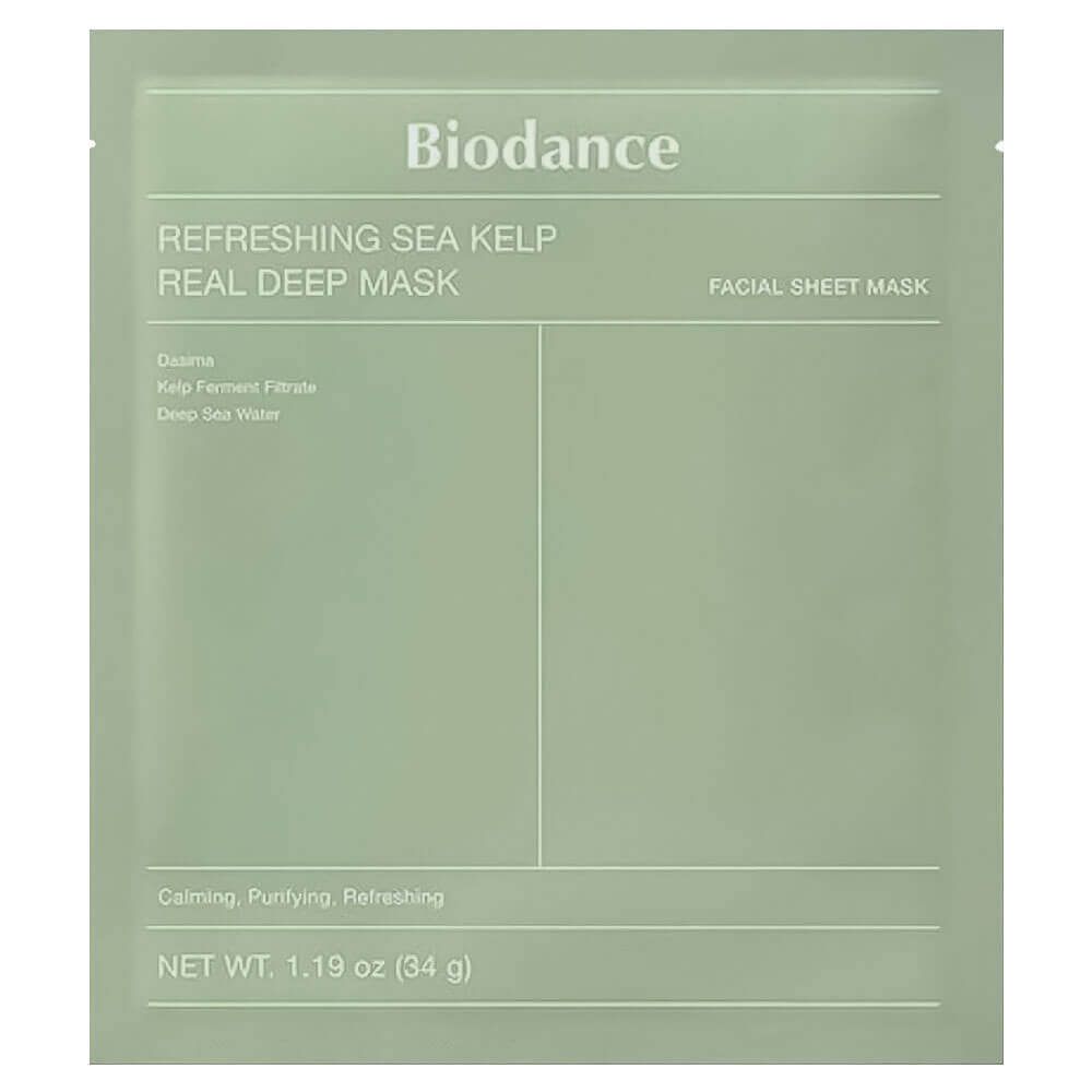 Маска гидрогелевая с морскими водорослями Biodance Refreshing Sea Kelp Real Deep Mask