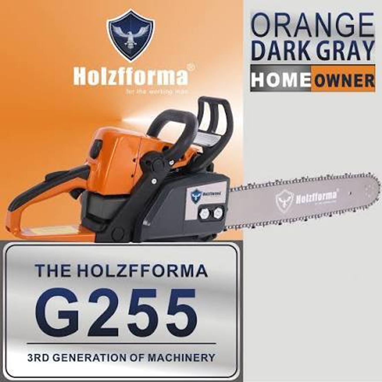 Бензопила Holzfforma G255 — надёжная мощь для дома, дачи и стройки