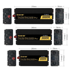 Инвертор 24V-220V 6000W черный-золотой RDDSPON