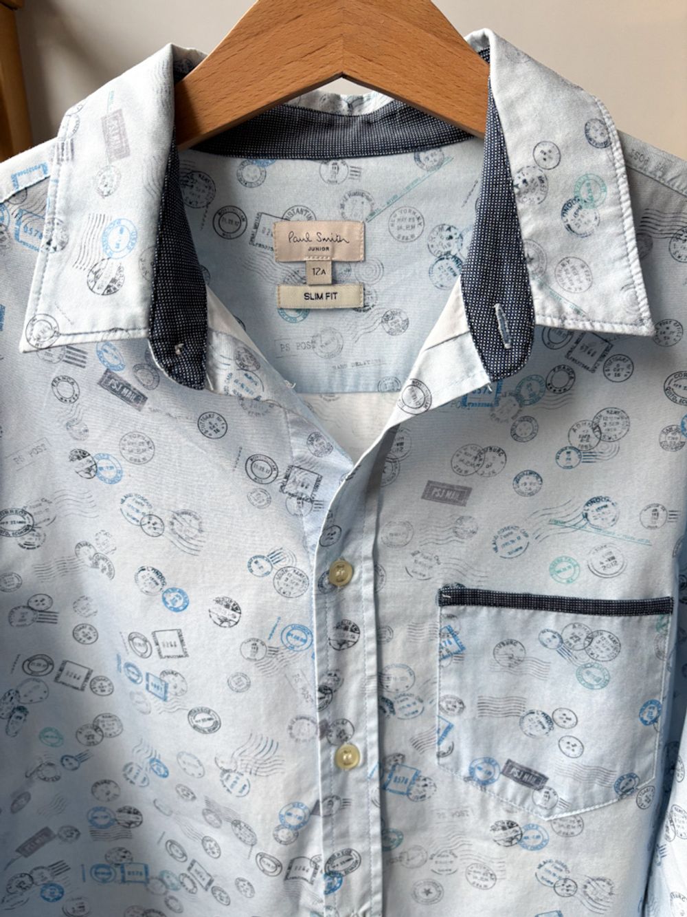Хлопковая рубашка Paul Smith, 152