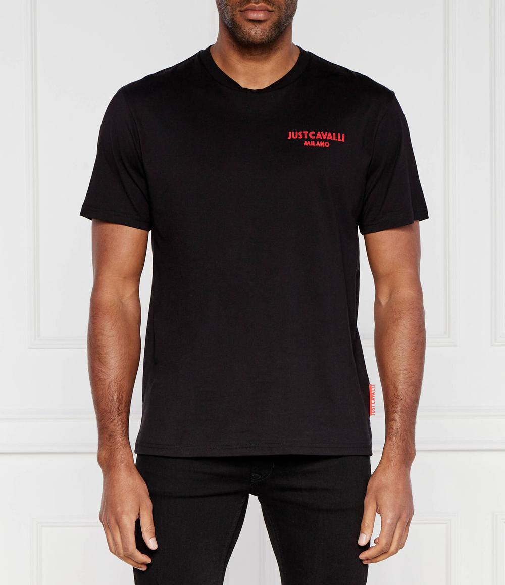 Футболка FLOCK LOGO Just Cavalli - черный(76OAH6R2J0001)