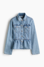 Джинсовый жакет с баской - H&M