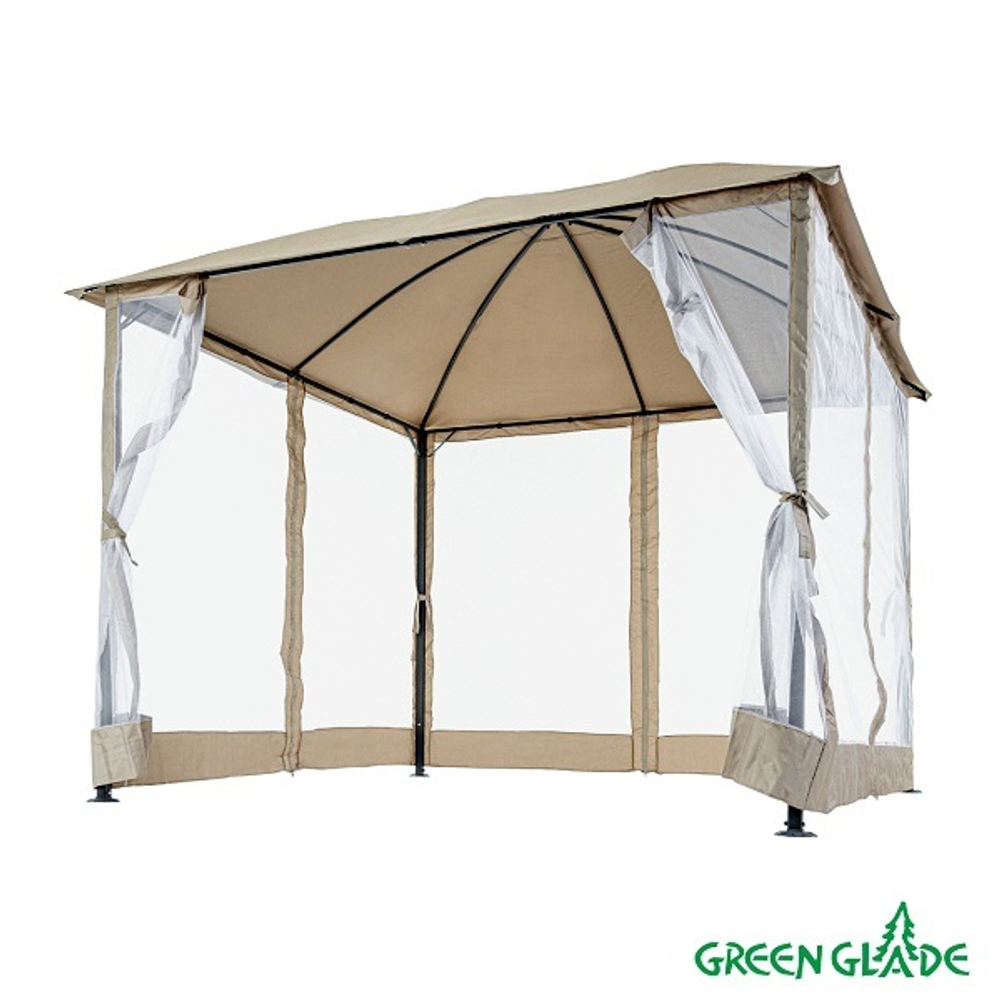 Шатер-беседка Green Glade 1067 3х3х2,6/2м полиэстер