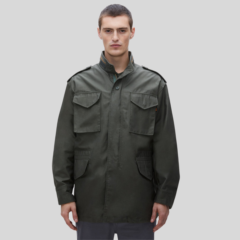 Куртка Alpha Industries M-65 Olive Green (Зеленый) и лайнер ALS/92 Vintage Khaki (Бежевый)
