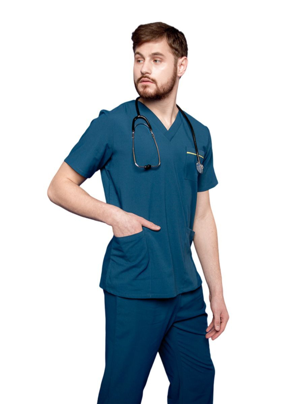 Туника медицинская мужская Pulse 245 Vermont, R150 белый, 4XL