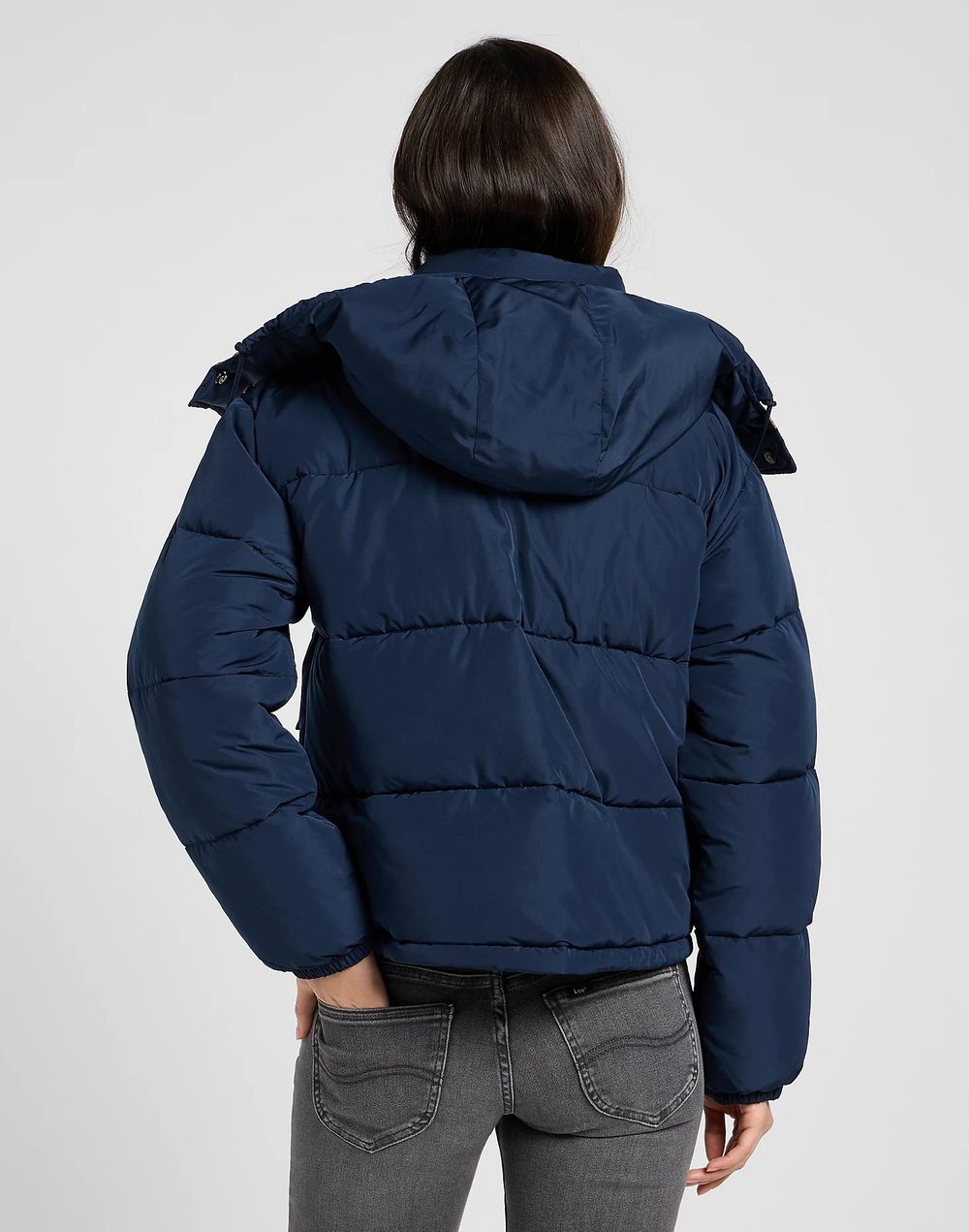 Куртка утепленная женская LEE SHORT PUFFER WITH HOOD