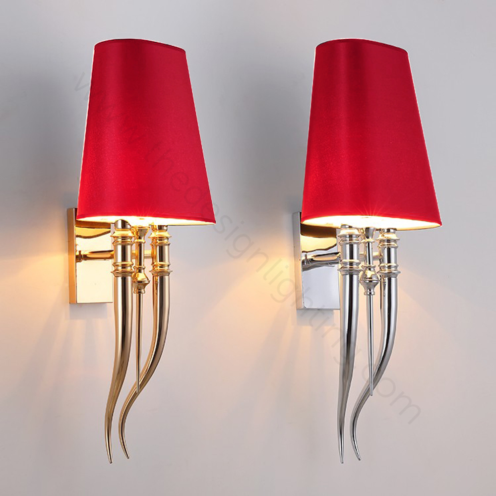 Wall design lamp  Brunilde by Ipe Cavalli H72 (Red)