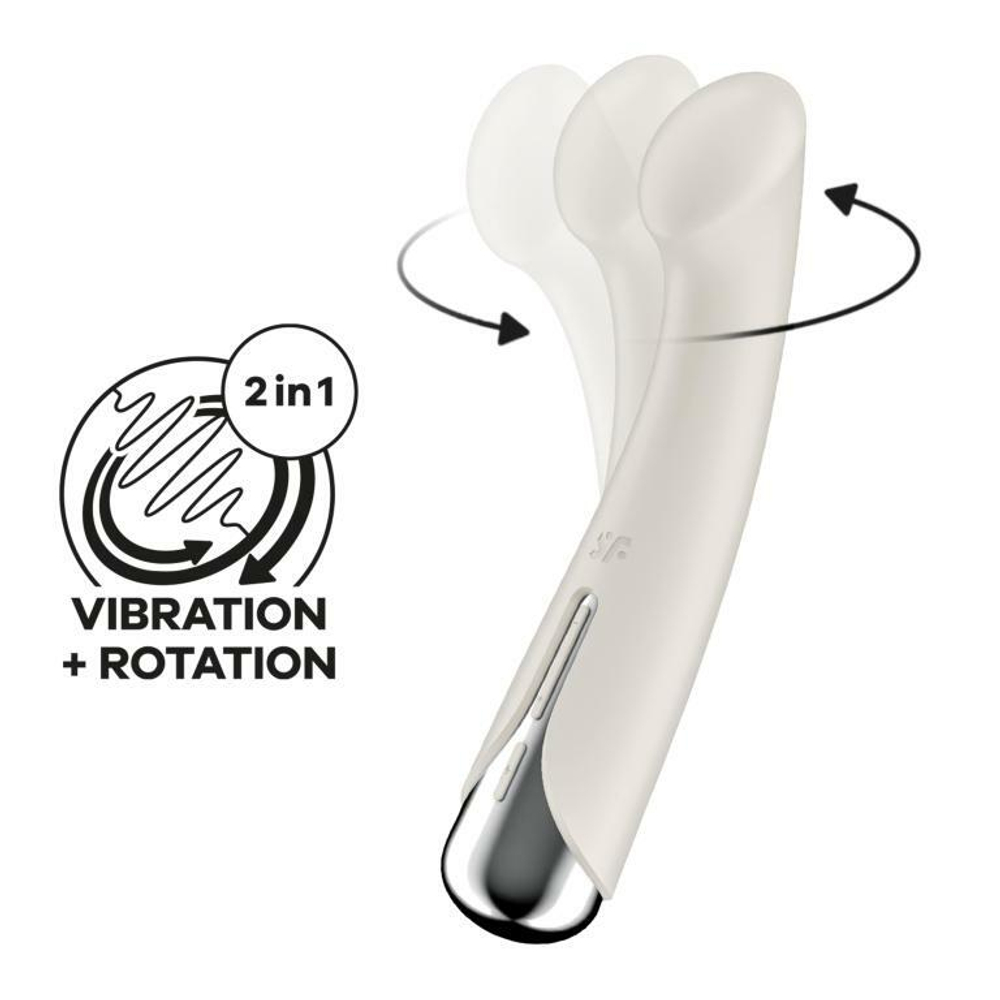 Телесный вибратор для G-стимуляции Spinning G-Spot 1 - 17 см. (Цвет: телесный)