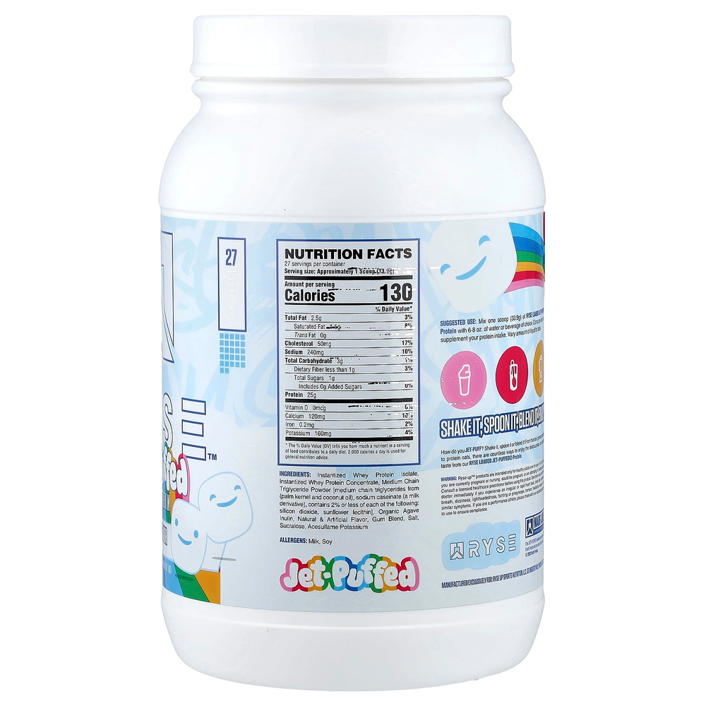 RYSE, Loaded Protein, Jet-Puff, зефир, 915 г (2 фунта)