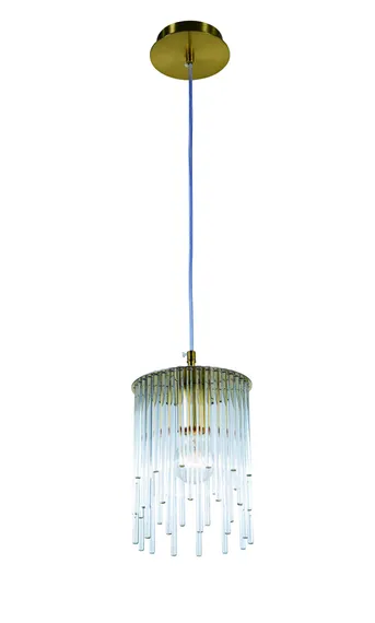 Люстра подвесная NewRgy 5677E/1A GOLD, 40 Вт, золотая
