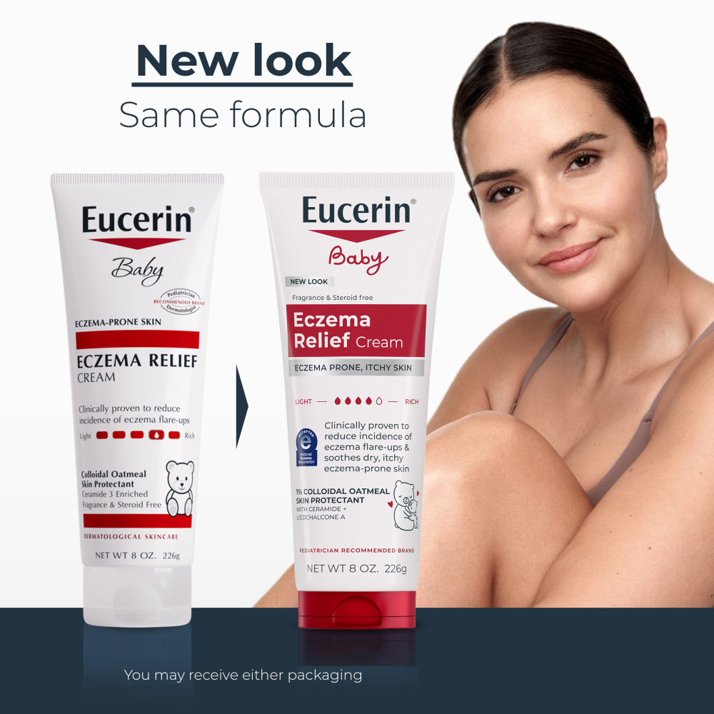 Eucerin, детский крем для уменьшения проявлений экземы, без отдушки, 226 г (8 унций)