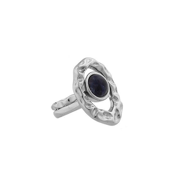 Кольцо двойное Possebon Sodalite 16.5 мм K7158.22/16.5 BL/S размер 16,5