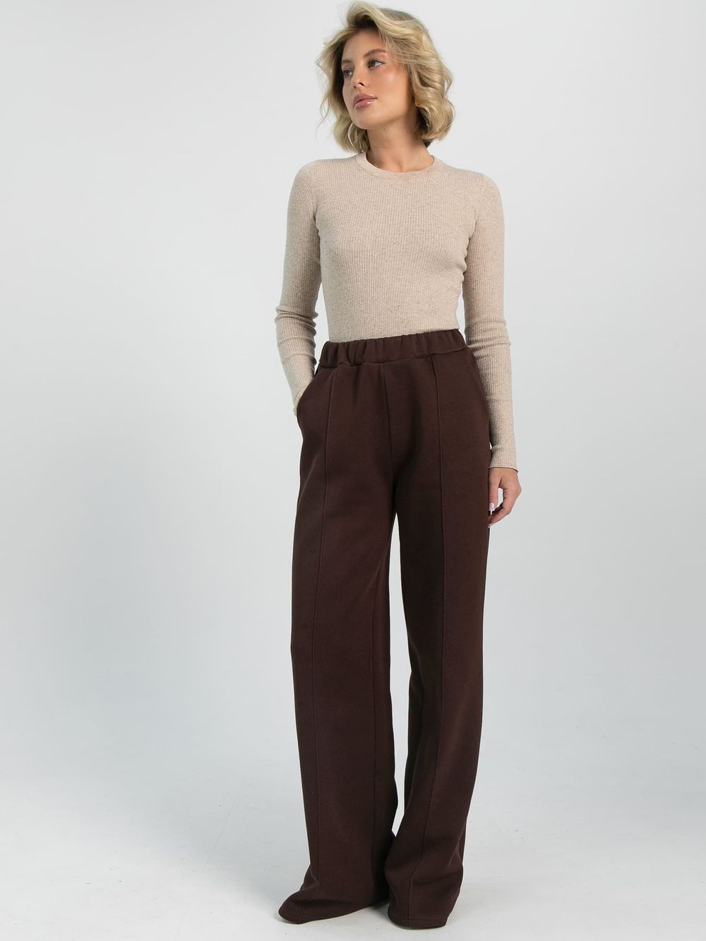 Брюки Теплый шарм (коричневые) Б16485-5М LT Collection