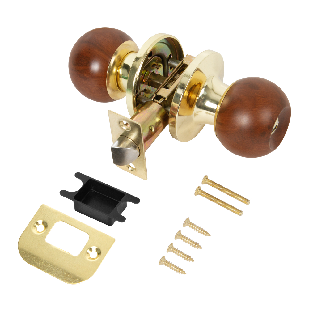 Ручка защелка DK672/BL WD-BK (фик.) дерево
