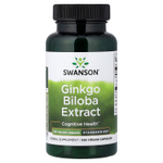 Swanson Vitamins, экстракт гинкго билоба, стандартизованный, 120 мг, 100 веганских капсул