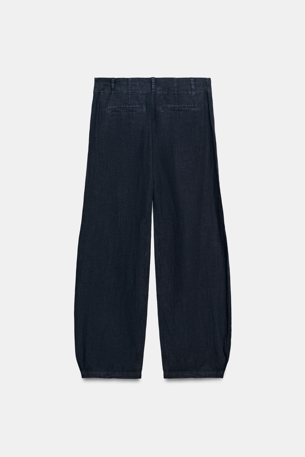 БРЮКИ-БАРРЕЛЬ ИЗ 100% ЛЬНА — ZW COLLECTION — ZARA