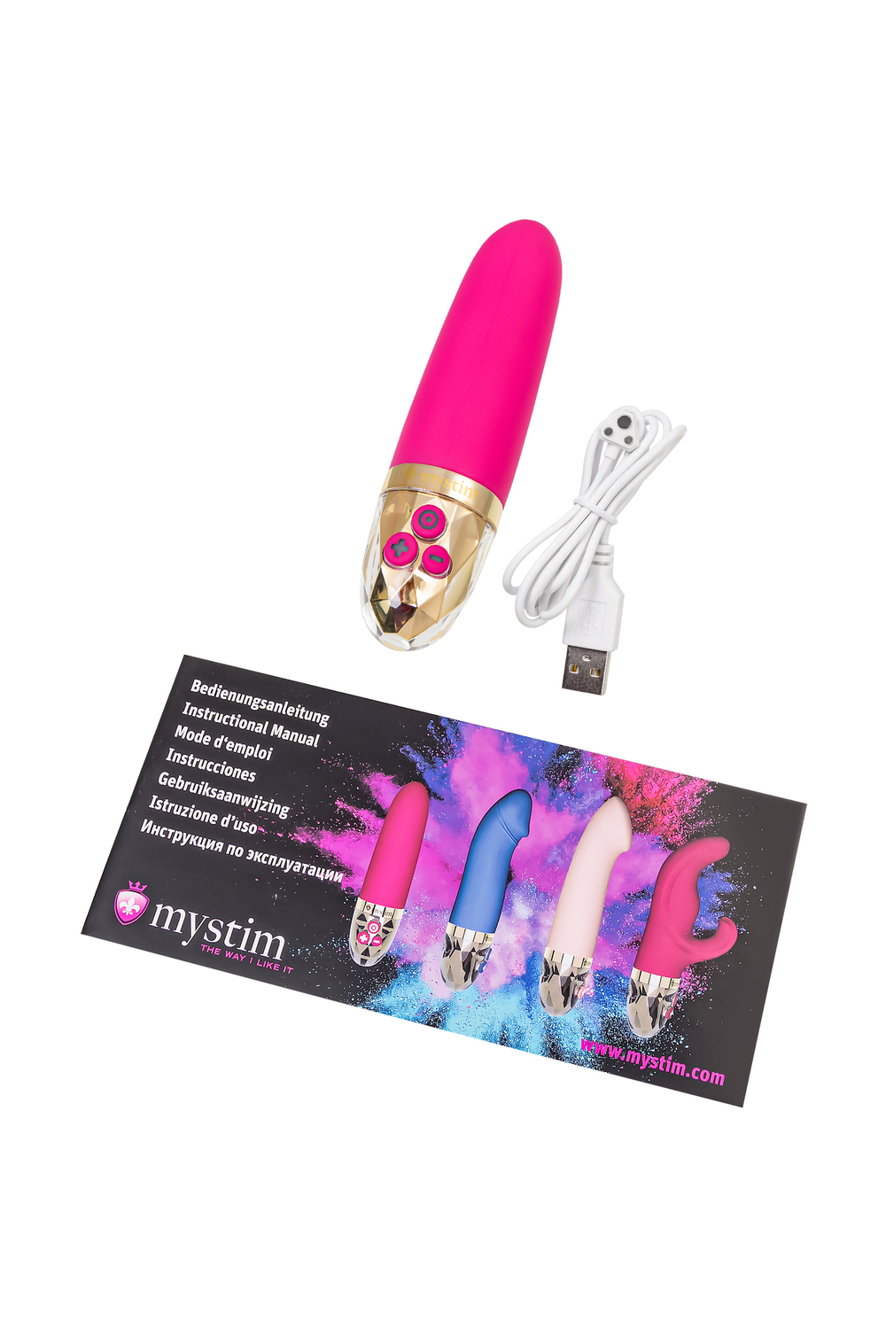 Вибратор Mystim Sleak Freak силикон, красный, 14,5 см