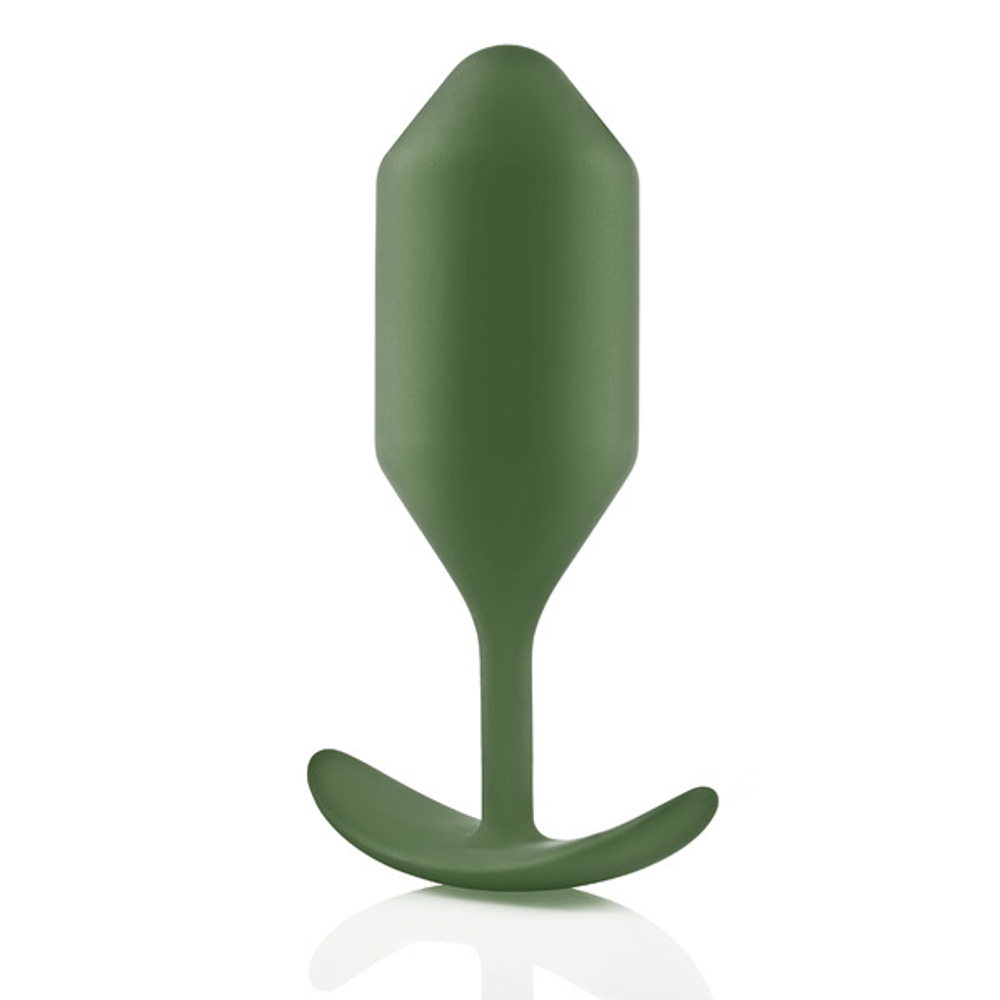Анальная пробка для ношения цвета хаки 14см b-Vibe Snug Plug 4 BV-010-ARM