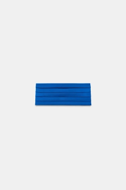 ZARA РЕМЕНЬ-КОРСЕТ СО СКЛАДКАМИ, ЯРКО-СИНИЙ