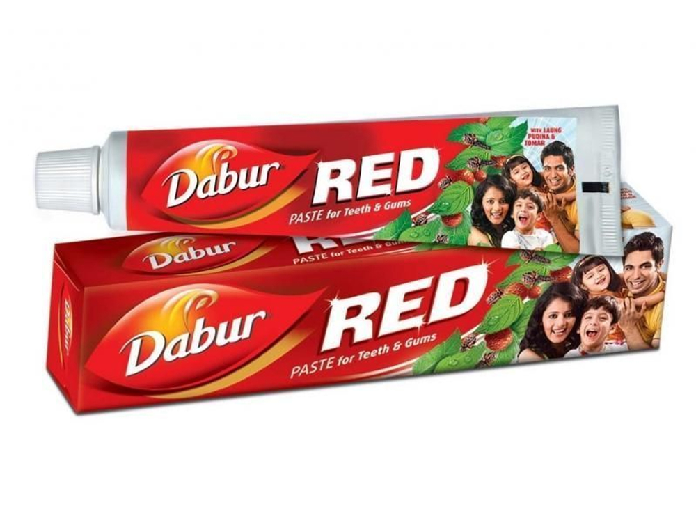 Зубная паста красная Red toothpaste Dabur