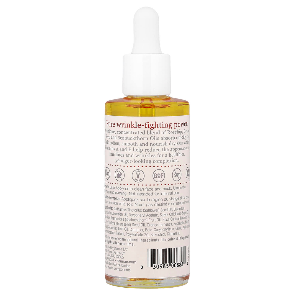 DERMA E, Масло для лечения морщин, 60 мл (2 жидк. Унции)