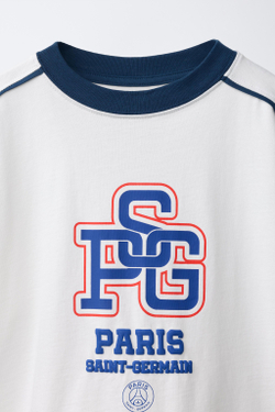 ZARA ФУТБОЛКА PSG ® T-SHIRT, БЕЛЫЙ