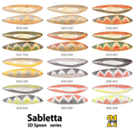 Блесна колебалка SABLETTA, 78мм, 30.0 гр. #G22-202