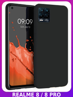 Мягкий Soft Touch чехол из силикона для REALME 8 / 8 PRO с бархатной подкладкой