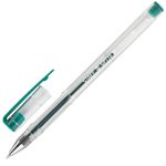 Ручка гелевая STAFF "Basic" GP-789, 1шт, ЗЕЛЕНАЯ, корпус прозрачный, хромированные детали, узел 0,5 мм, линия письма 0,35 мм, 142791