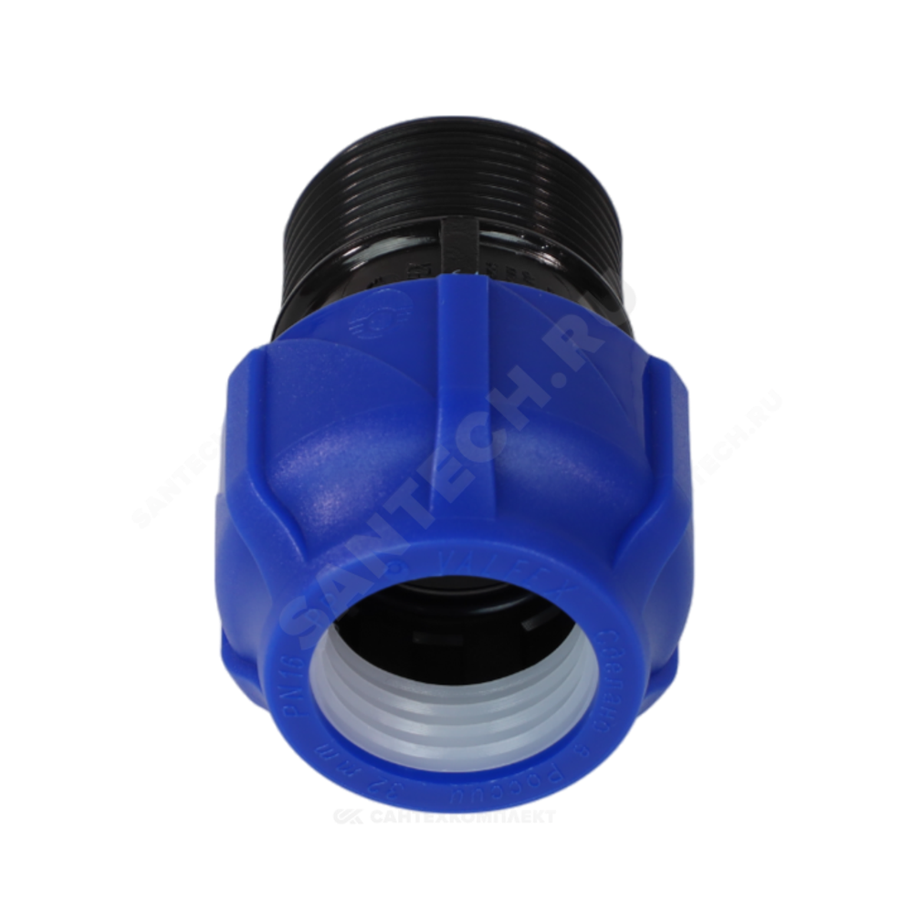 Муфта компрессионная ПЭ Дн 32х1 1/4" НР Ру16 VALFEX 121001132114