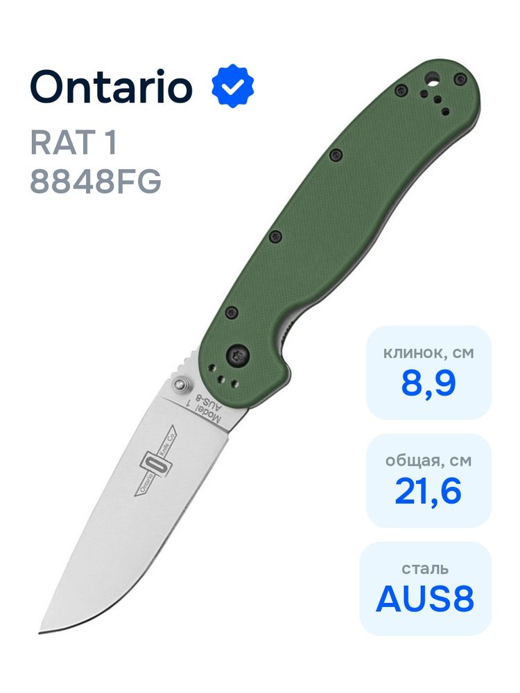 Нож Ontario 8848FG RAT 1