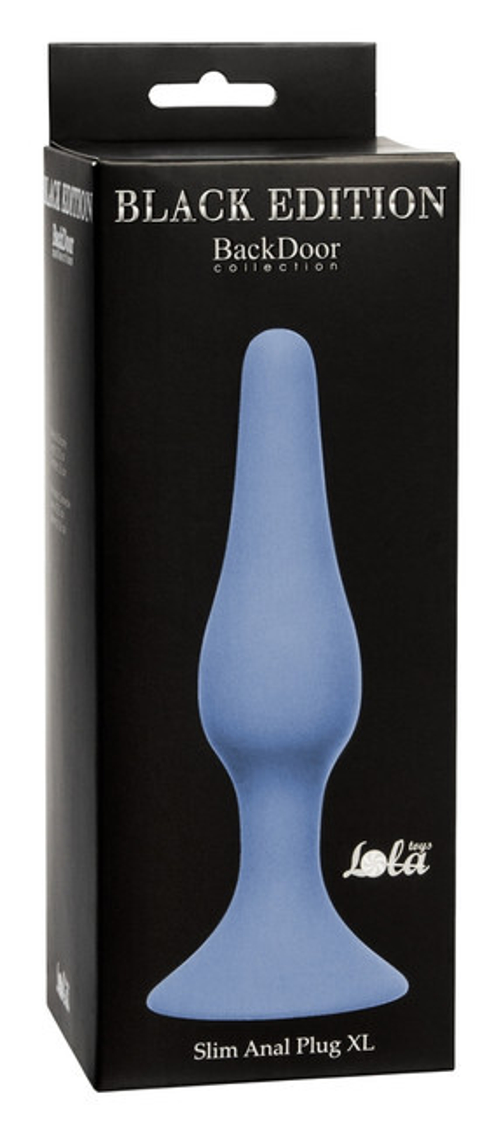 Большая анальная пробка на присоске Slim Anal Plug XL (15,5 см , васильковый ) (Цвет: васильковый)