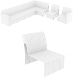 Модуль дополнительный для дивана Siesta Contract Monaco Lounge Extension Part, белый