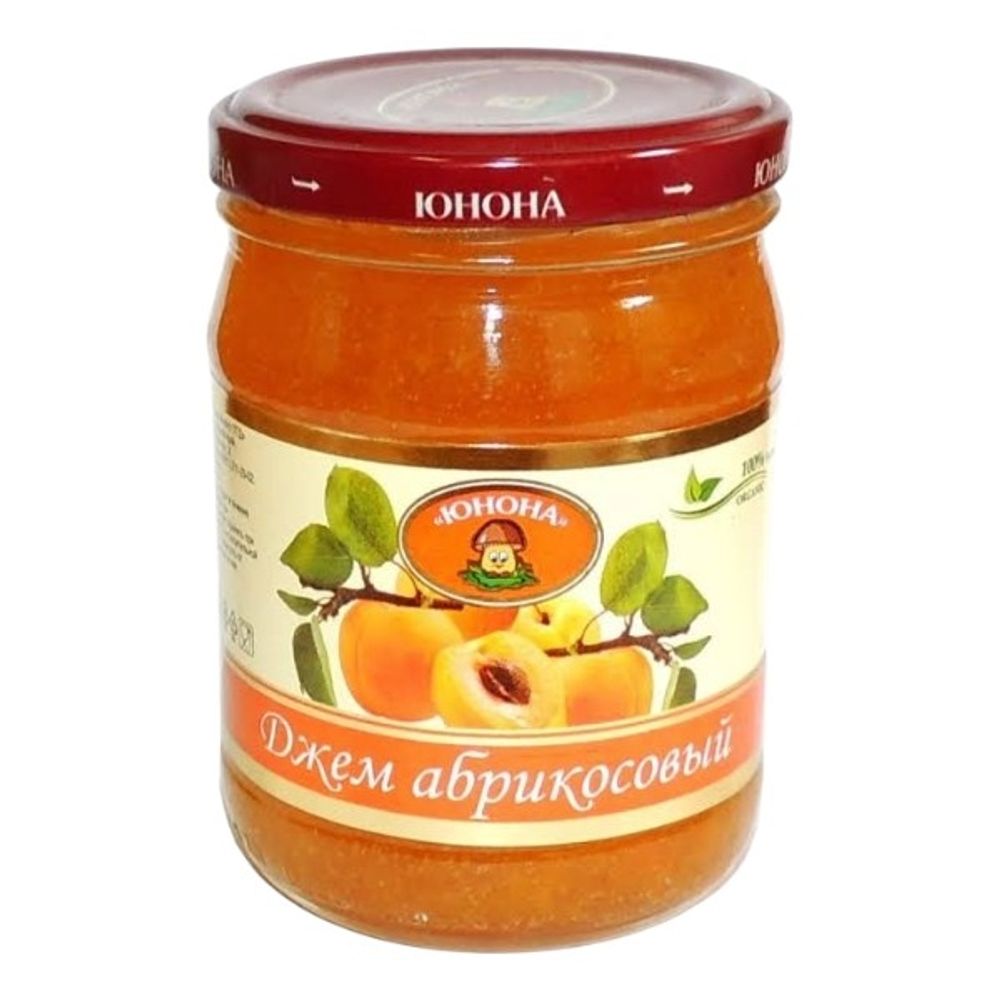 Джем фруктовый Абрикосовый 310 г ст/б Юнона