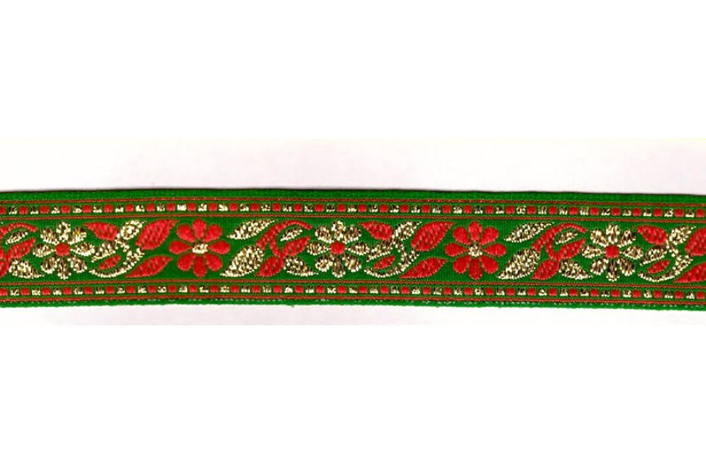 Тесьма жаккард с метанитом 1857, рис.8972, ш. 2,2 см.