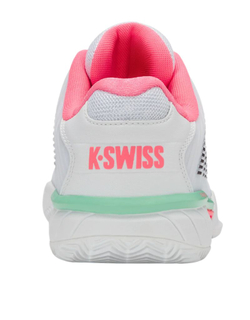 Женские теннисные кроссовки K-Swiss Hypercourt Express 2 Clay - white/neon pastel pink/black