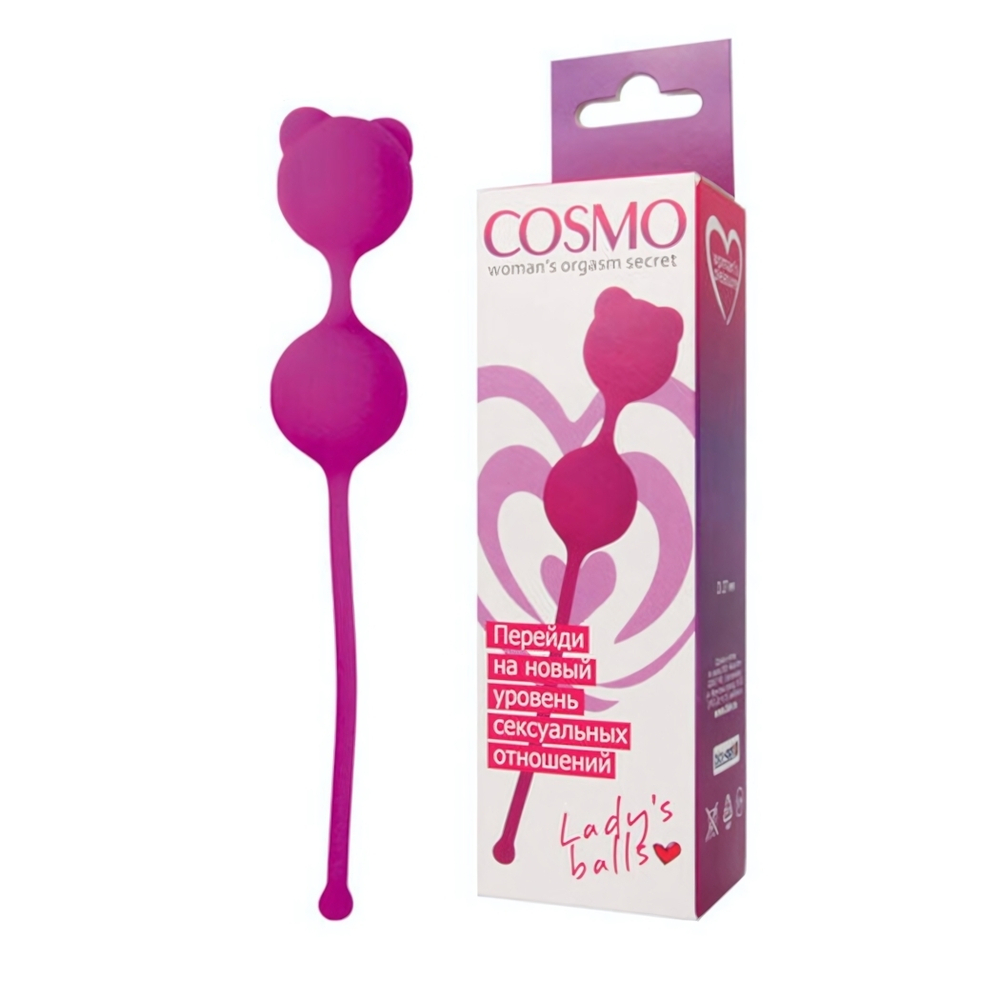 Тяжелые шарики в силиконовой оболочке Cosmo ( фуксия ) 2,7 см (Цвет: фуксия)
