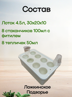 Кашпо Мини-сад 8 горшочков (фитильный полив) АГРОЛО
