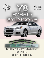 Щетки стеклоочистителя HUOYE Y8 600/475 мм на Chevrolet Malibu | Hook/J-Hook
