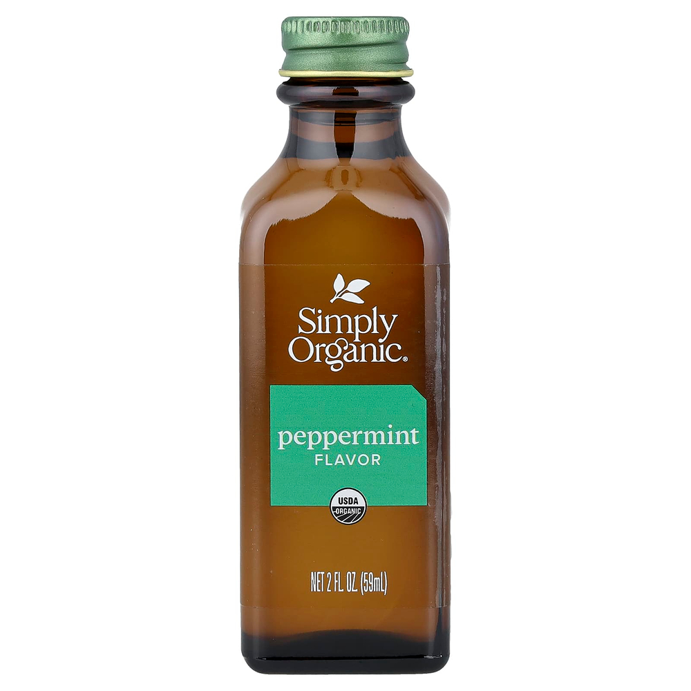 Simply Organic, Экстракт перечной мяты, 2 жидкие унции (59 мл)